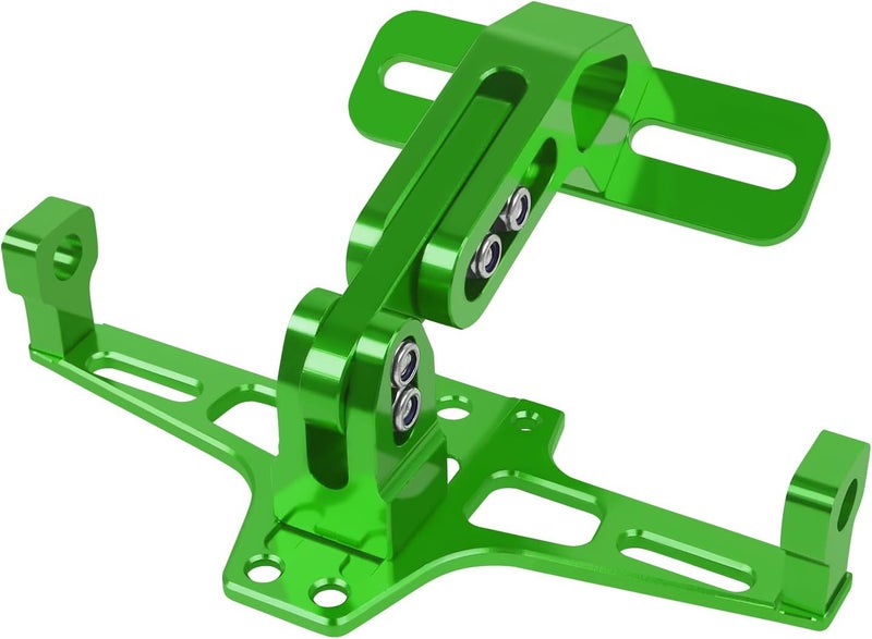HAONEL Motorcycle License Plate Bracket Holder CNC Aluminum Green Universal Fender Eliminator Kit with Plate Light - Image 2